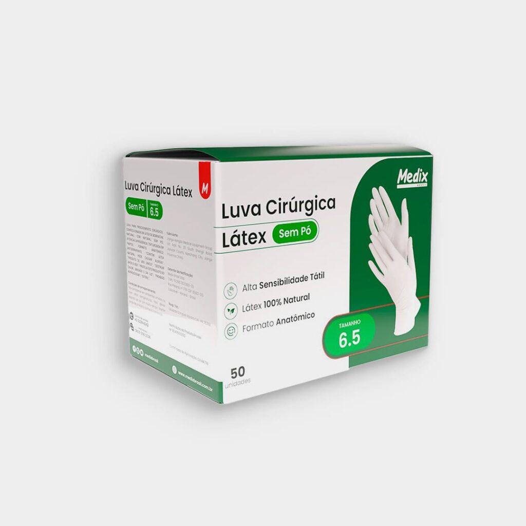 Luva Cirurgica esteril Classic S/pó TAM.6,5