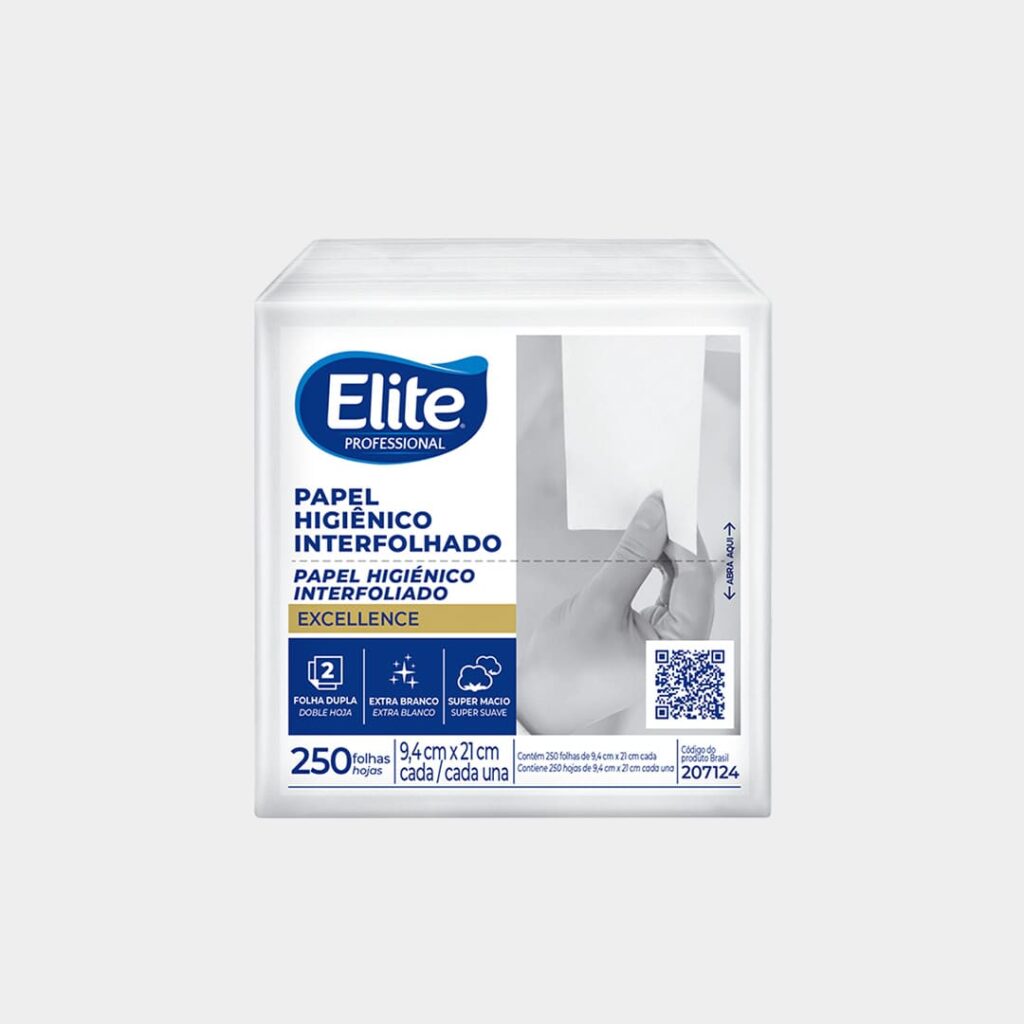 Papel higiênico interfolhado elite fd 48x250
