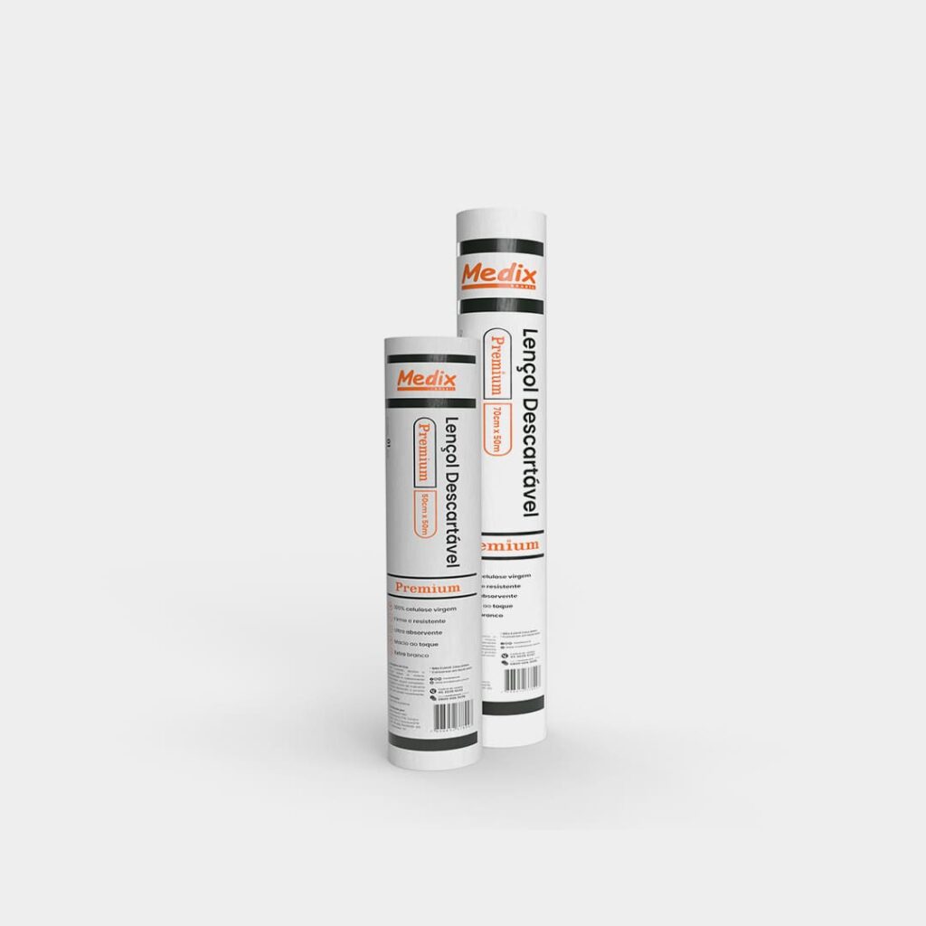 Rolo Lencol Maca S/Elástico Descartavel Premium 50cmx50m