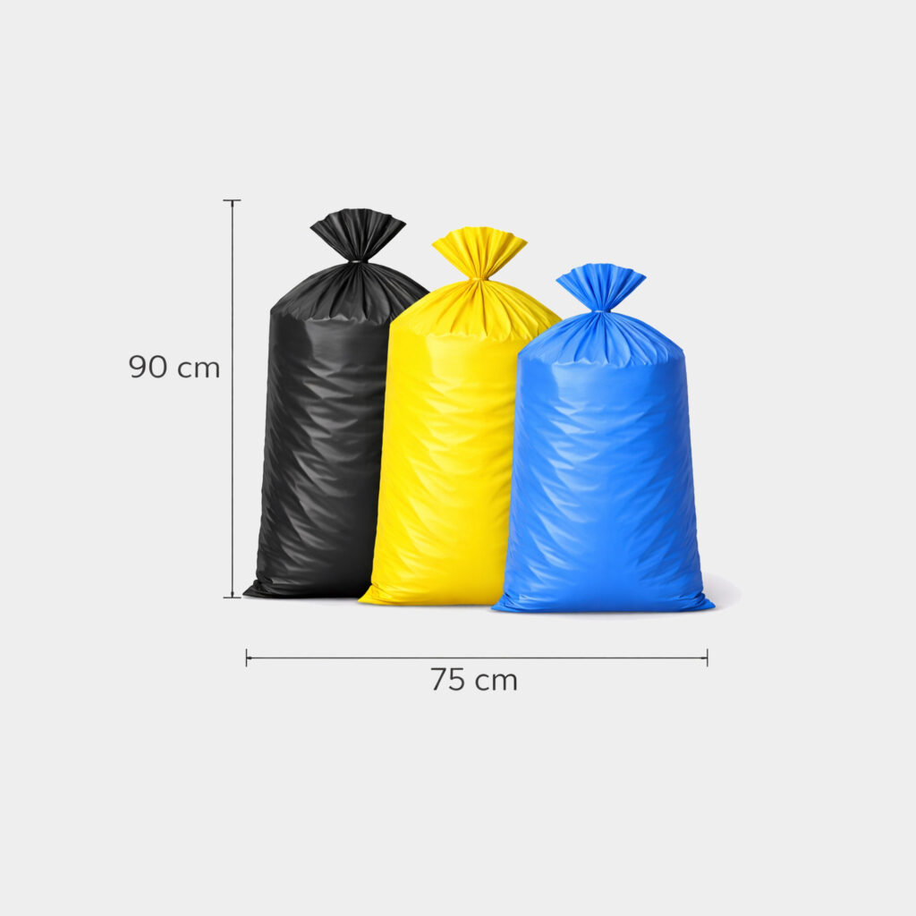 Saco de Plástico para Lixo 100 Litros 90 cm x 75 cm