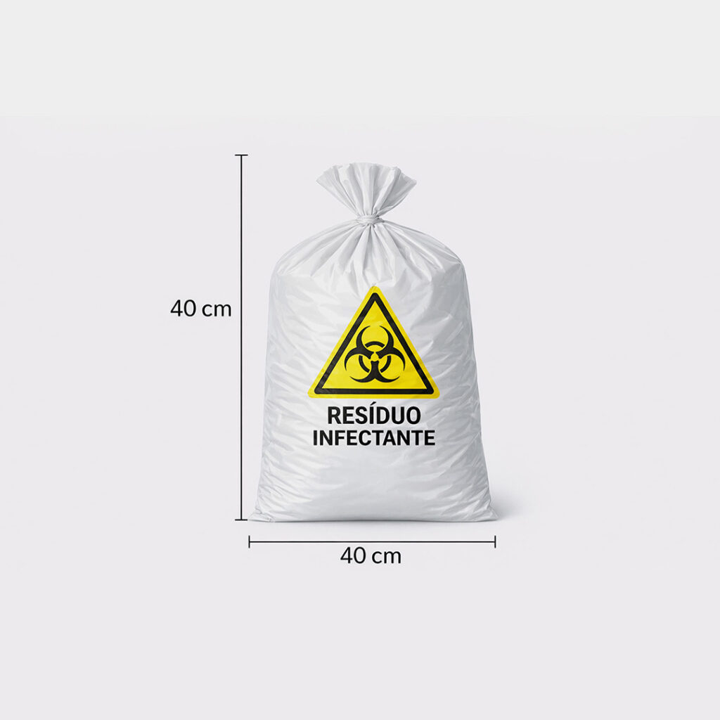 Saco de Plástico Infectante 20 Litros