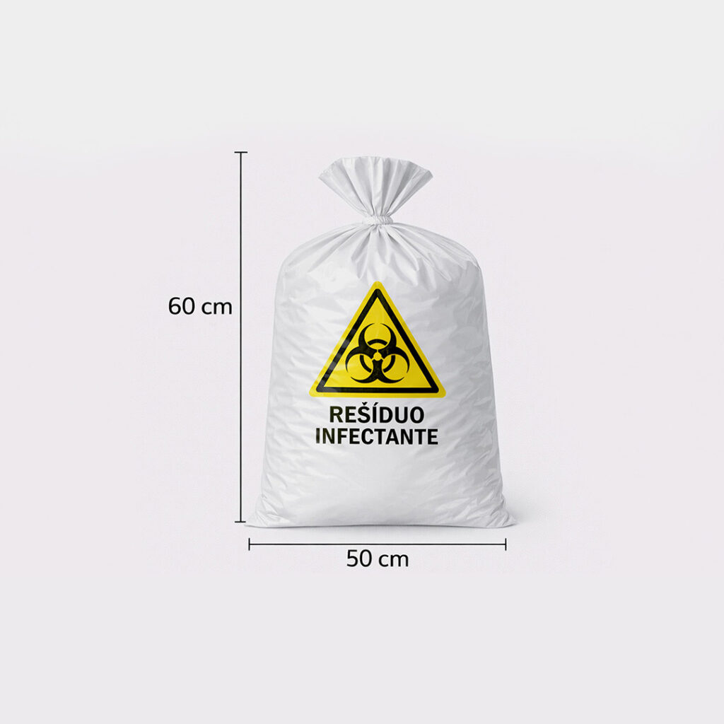 Saco de Plástico Infectante 60 Litros