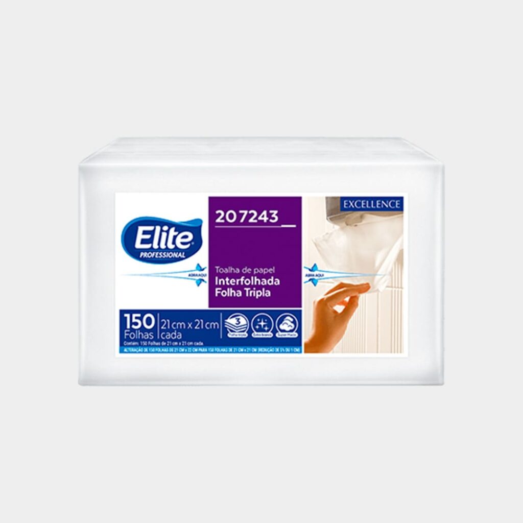 Toalha de papel interfolhado excellenc quadrupla 18x150