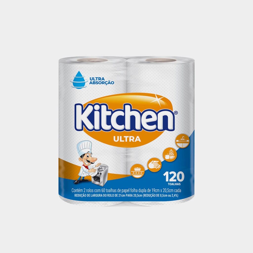 Toalha de papel kitchen fd 120fls 12x2